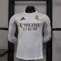 2025/2026 Player Version Long Sleeve Real Madrid Home Football Shirt – 1:1 Thai Quality
