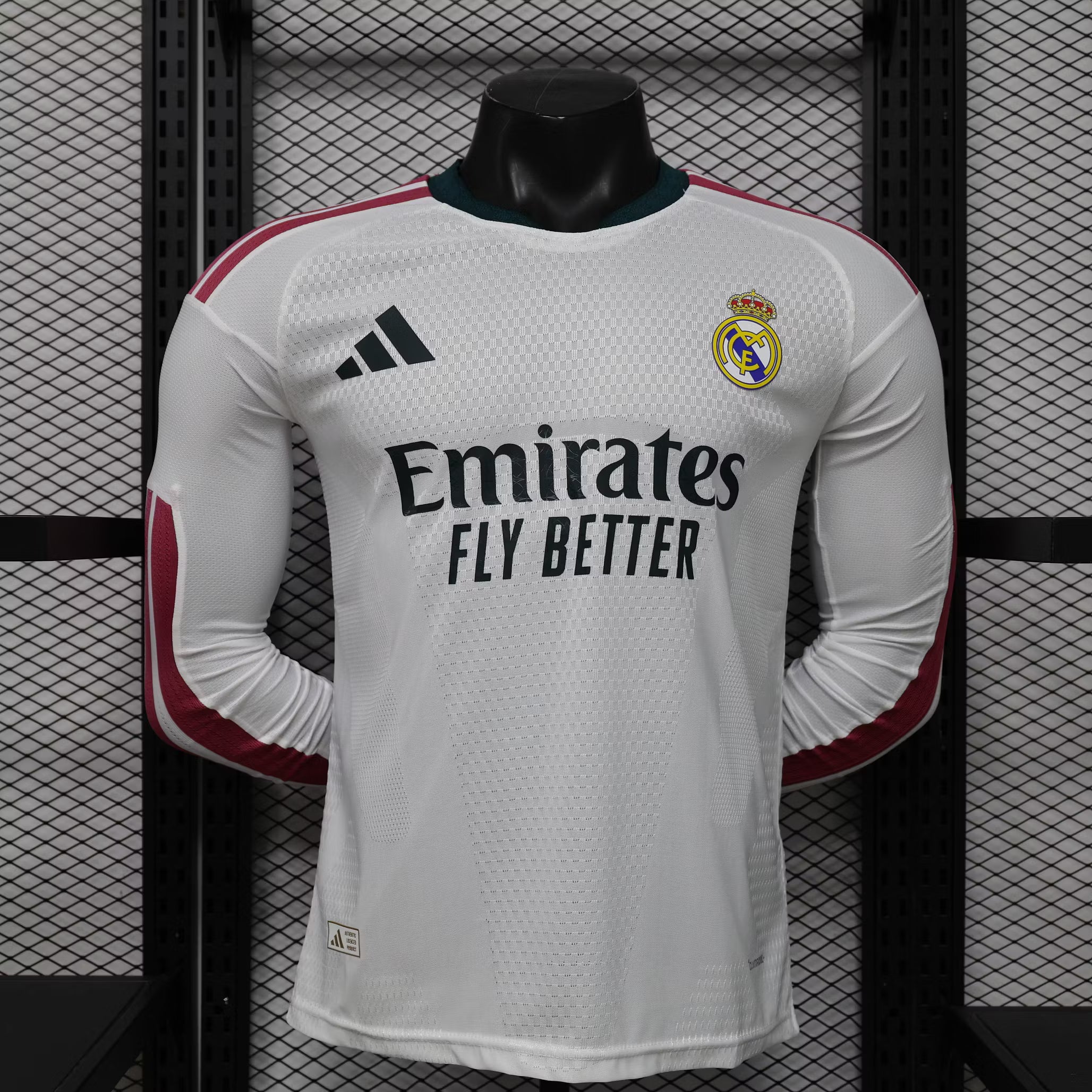 2026/2027 Player Version Long Sleeve Real Madrid Home Football Shirt – 1:1 Thai Quality