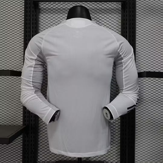 2025/2026 Player Version Long Sleeve Real Madrid Home Football Shirt – 1:1 Thai Quality