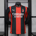 AC Milan Home Long Sleeve Football Shirt 2026/2027 Player Version 1:1 Thai Quality