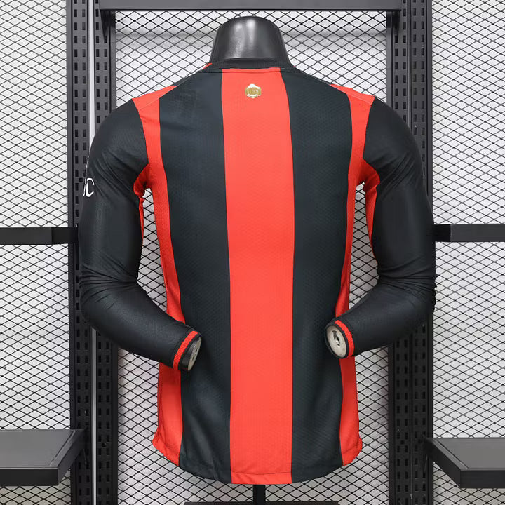 AC Milan Home Long Sleeve Football Shirt 2026/2027 Player Version 1:1 Thai Quality