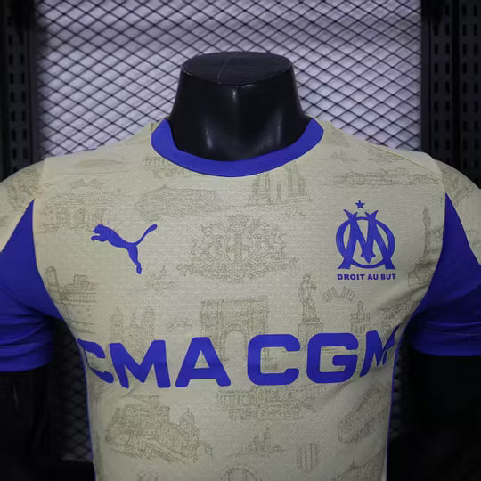 2025/2026 Player Version Olympique de Marseille Fourth Away Football Shirt – 1:1 Thai Quality