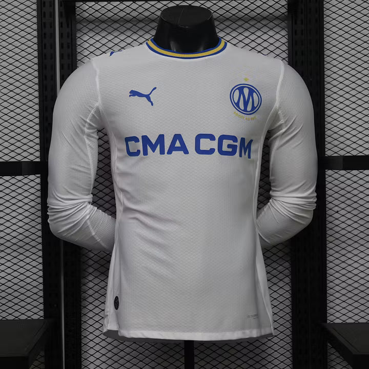 Olympique de Marseille Home Long Sleeve Football Shirt 2026/2027 Player Version 1:1 Thai Quality
