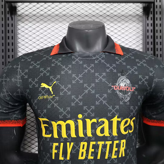 2024/2025 Player Version AC Milan Fourth Away Black Football Shirt – 1:1 Thai Quality