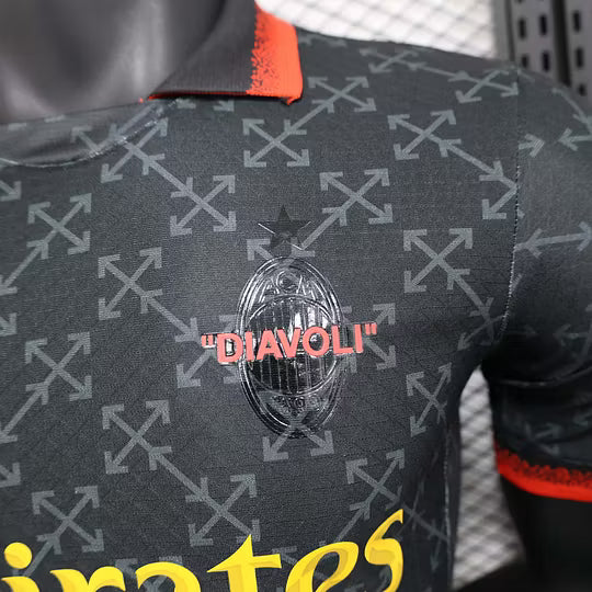 2024/2025 Player Version AC Milan Fourth Away Black Football Shirt – 1:1 Thai Quality