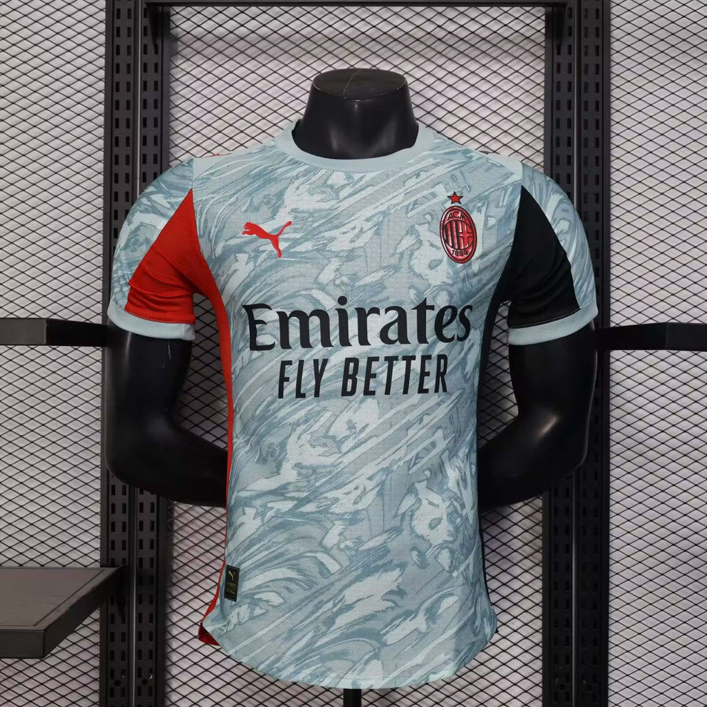 2025/2026 Player Version AC Milan Goalkeeper Grey Football Shirt – 1:1 Thai Quality
