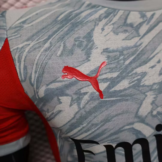 2025/2026 Player Version AC Milan Goalkeeper Grey Football Shirt – 1:1 Thai Quality