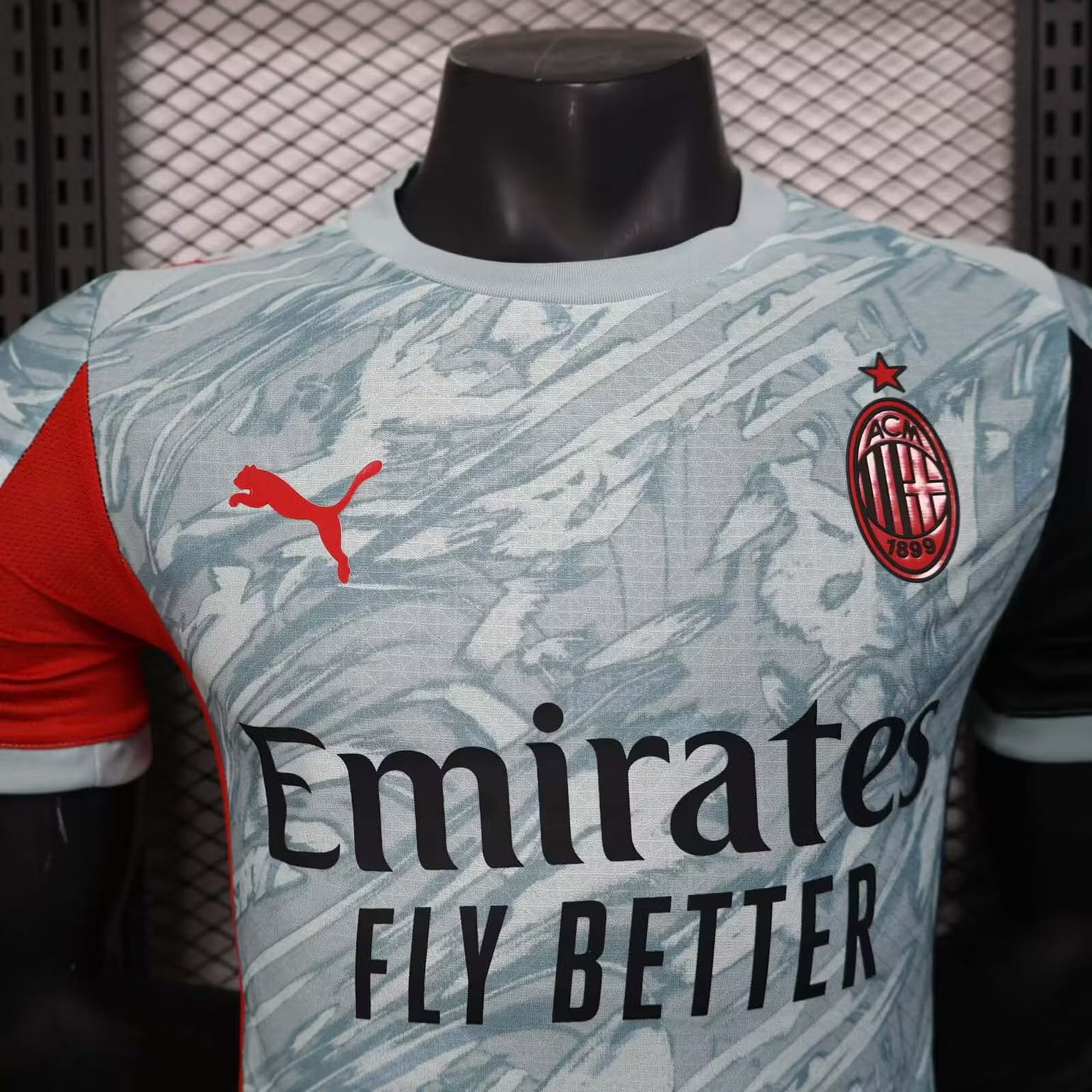 2025/2026 Player Version AC Milan Goalkeeper Grey Football Shirt – 1:1 Thai Quality