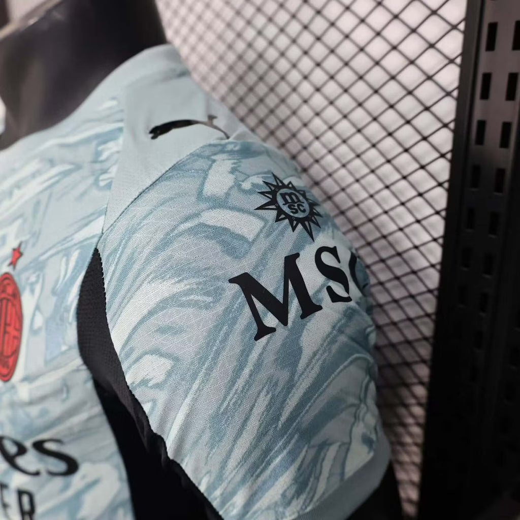 2025/2026 Player Version AC Milan Goalkeeper Grey Football Shirt – 1:1 Thai Quality