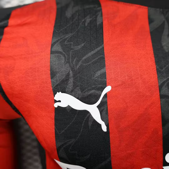 2025/2026 Player Version Long Sleeve AC Milan Home Football Shirt – 1:1 Thai Quality