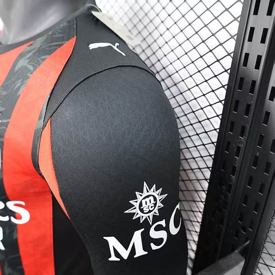 2025/2026 Player Version Long Sleeve AC Milan Home Football Shirt – 1:1 Thai Quality