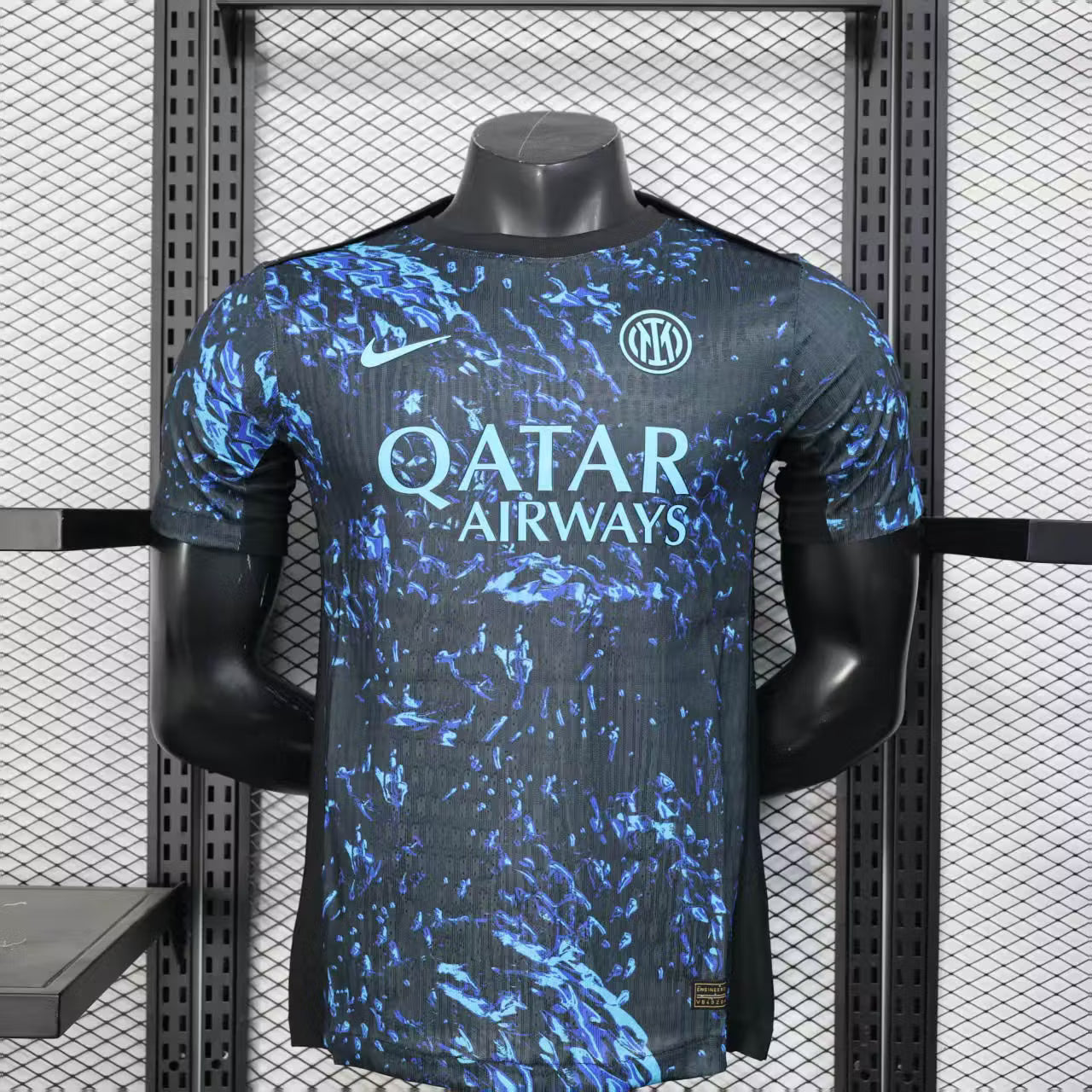 2025/2026 Player Version Inter Milan Pre Match Training Wear Dark Blue Football Shirt – 1:1 Thai Quality