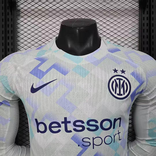 2025/2026 Player Version Long Sleeve Inter Milan Away Football Shirt – 1:1 Thai Quality