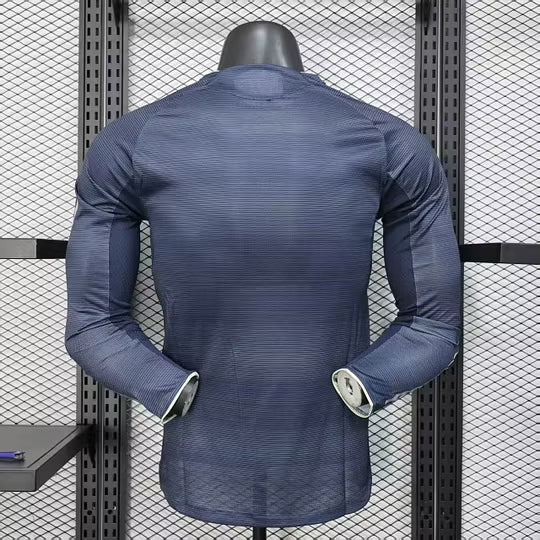 2025/2026 Player Version Long Sleeve Real Madrid Away Football Shirt – 1:1 Thai Quality