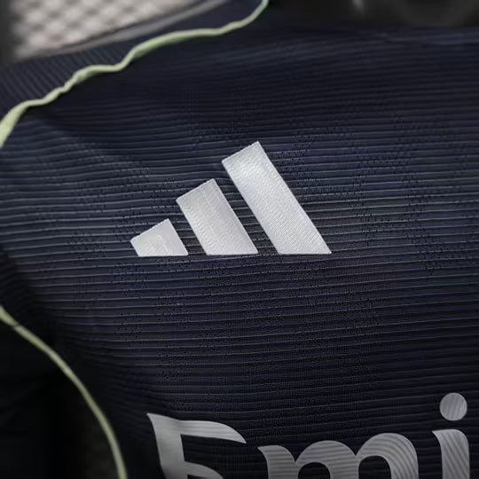 2025/2026 Player Version Long Sleeve Real Madrid Away Football Shirt – 1:1 Thai Quality