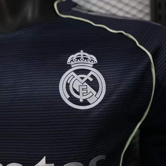 2025/2026 Player Version Long Sleeve Real Madrid Away Football Shirt – 1:1 Thai Quality