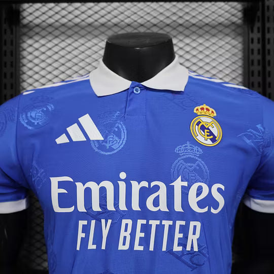 2024/2025 Player Version Real Madrid Special Edition Blue Football Shirt – 1:1 Thai Quality
