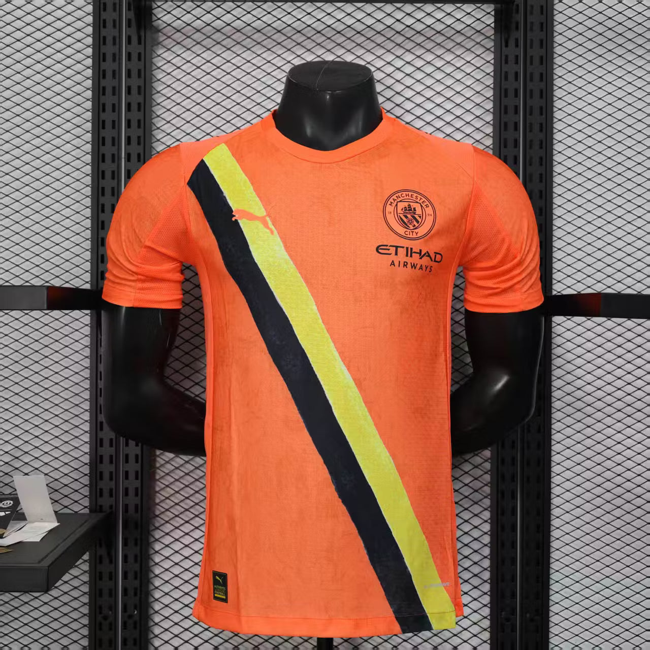 2025/2026 Player Version Manchester City KidSuper Joint Edition Orange Football Shirt – 1:1 Thai Quality
