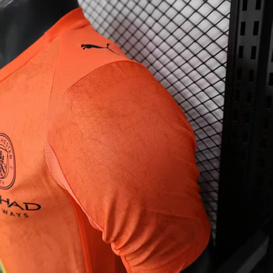 2025/2026 Player Version Manchester City KidSuper Joint Edition Orange Football Shirt – 1:1 Thai Quality