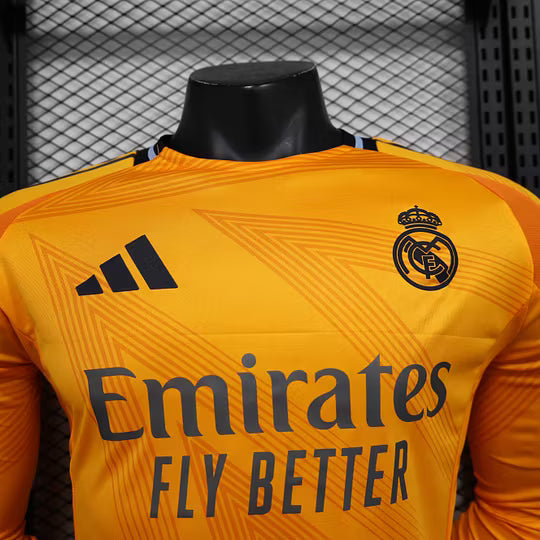 2024/2025 Player Version Long Sleeve Real Madrid Away Football Shirt – 1:1 Thai Quality