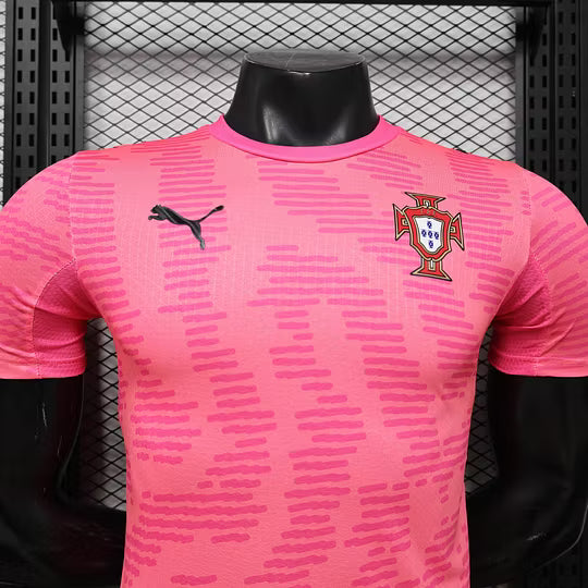 2026 Player Version Portugal Goalkeeper Pink Football Shirt – 1:1 Thai Quality