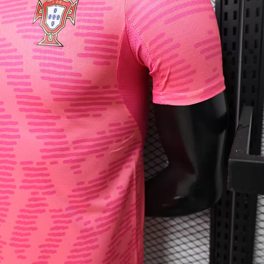 2026 Player Version Portugal Goalkeeper Pink Football Shirt – 1:1 Thai Quality