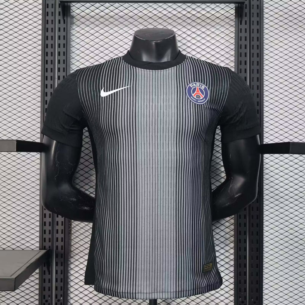 PSG Paris Saint-Germain Goalkeeper Black Jersey 2025/2026 – Player Version (1:1 Thai Quality)