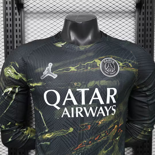 PSG Paris Saint-Germain Night Edition Long Sleeve Jersey 2025/2026 – Player Version (1:1 Thai Quality)