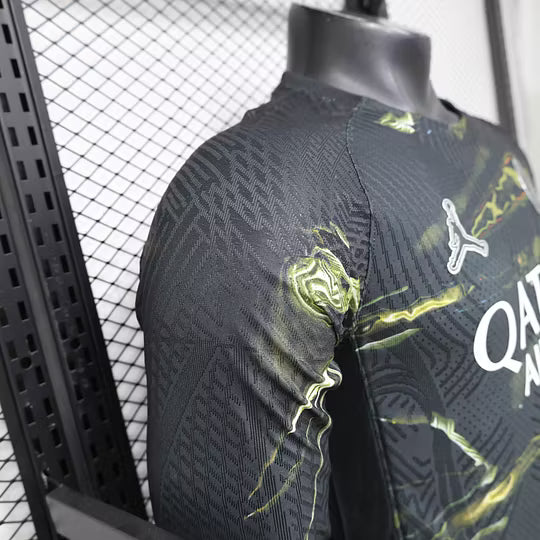 PSG Paris Saint-Germain Night Edition Long Sleeve Jersey 2025/2026 – Player Version (1:1 Thai Quality)