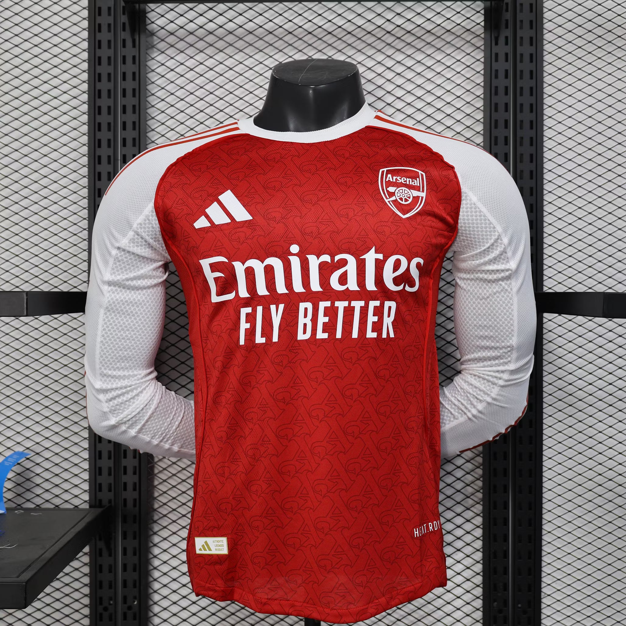 2025/2026 Player Version Long Sleeve Arsenal Home Football Shirt – 1:1 Thai Quality