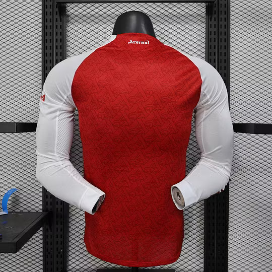 2025/2026 Player Version Long Sleeve Arsenal Home Football Shirt – 1:1 Thai Quality