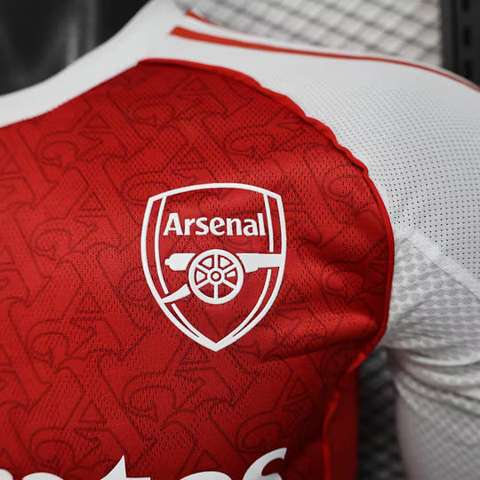 2025/2026 Player Version Long Sleeve Arsenal Home Football Shirt – 1:1 Thai Quality