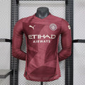 2024/2025 Player Version Long Sleeve Manchester City Third Away Football Shirt – 1:1 Thai Quality