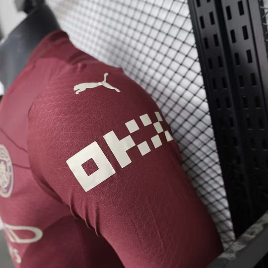 2024/2025 Player Version Long Sleeve Manchester City Third Away Football Shirt – 1:1 Thai Quality