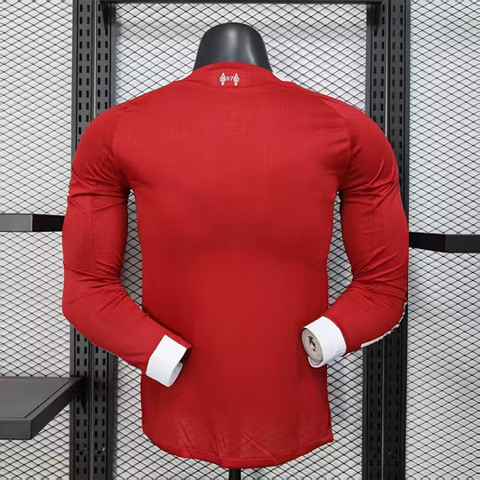 2025/2026 Player Version Long Sleeve Liverpool Home Football Shirt – 1:1 Thai Quality