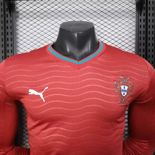 2026 Player Version Long Sleeve Portugal Home Football Shirt – 1:1 Thai Quality