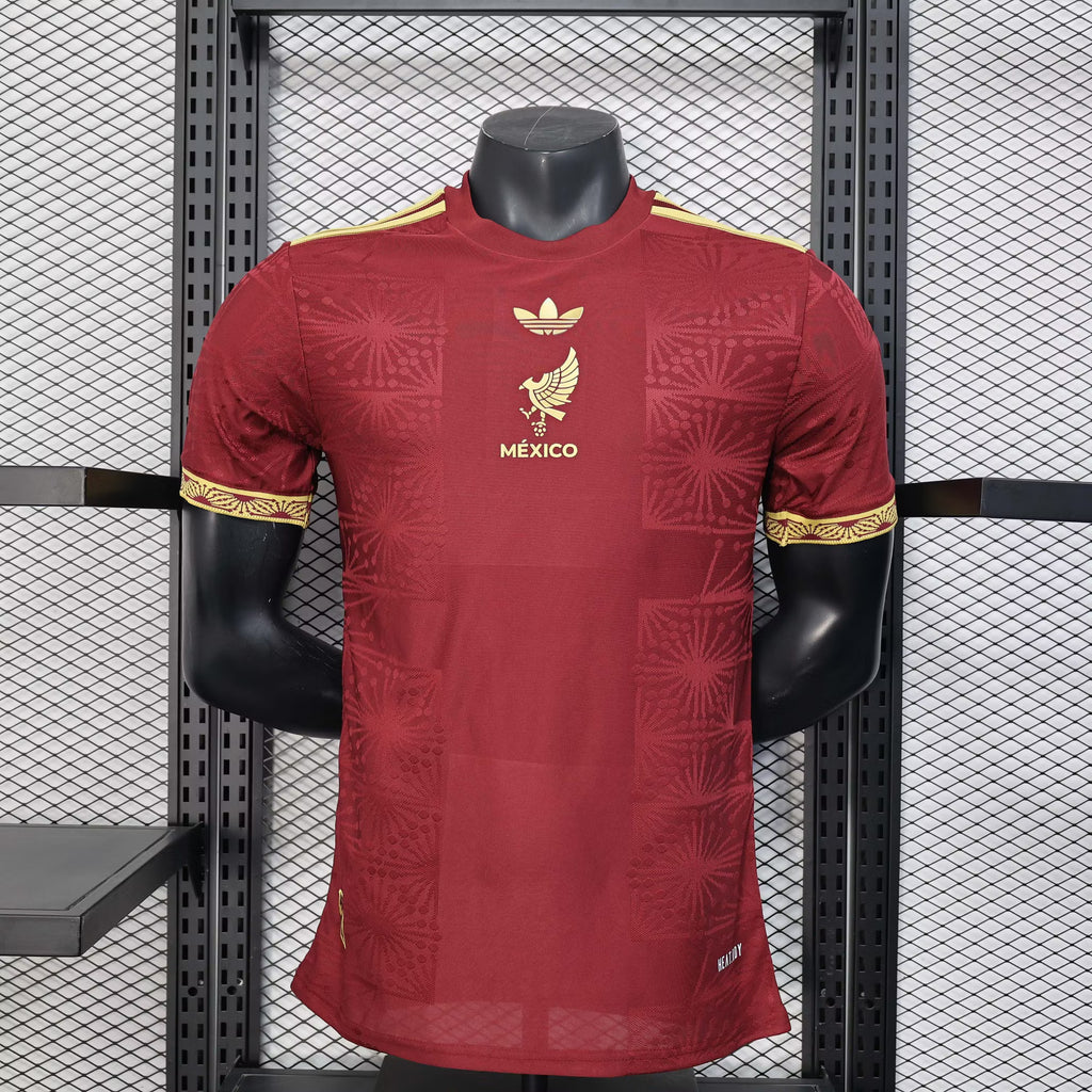 2025 Player Version Mexico National Team Gold Cup Edition Red Football Shirt – 1:1 Thai Quality