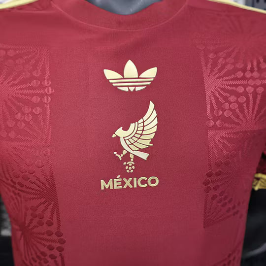 2025 Player Version Mexico National Team Gold Cup Edition Red Football Shirt – 1:1 Thai Quality