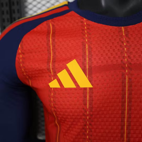 2026 Player Version Long Sleeve Spain Home Football Shirt – 1:1 Thai Quality