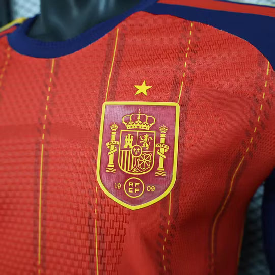 2026 Player Version Long Sleeve Spain Home Football Shirt – 1:1 Thai Quality