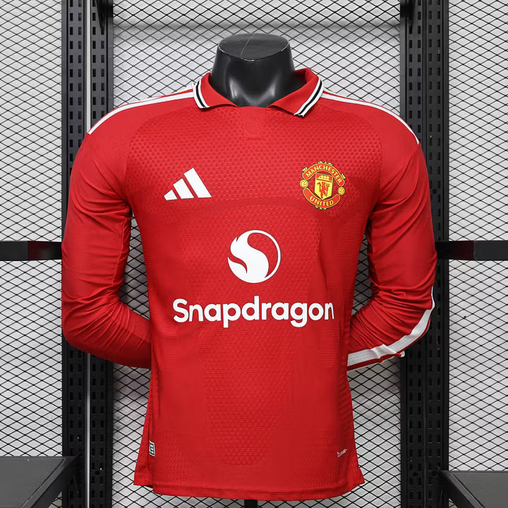 Manchester United Home Long Sleeve Football Shirt 2026/2027 Player Version 1:1 Thai Quality
