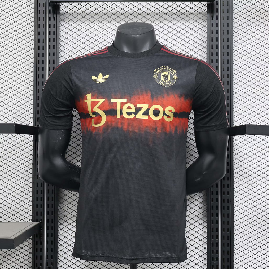 2025/2026 Player Version Manchester United Special Edition Black & Red Football Shirt – 1:1 Thai Quality