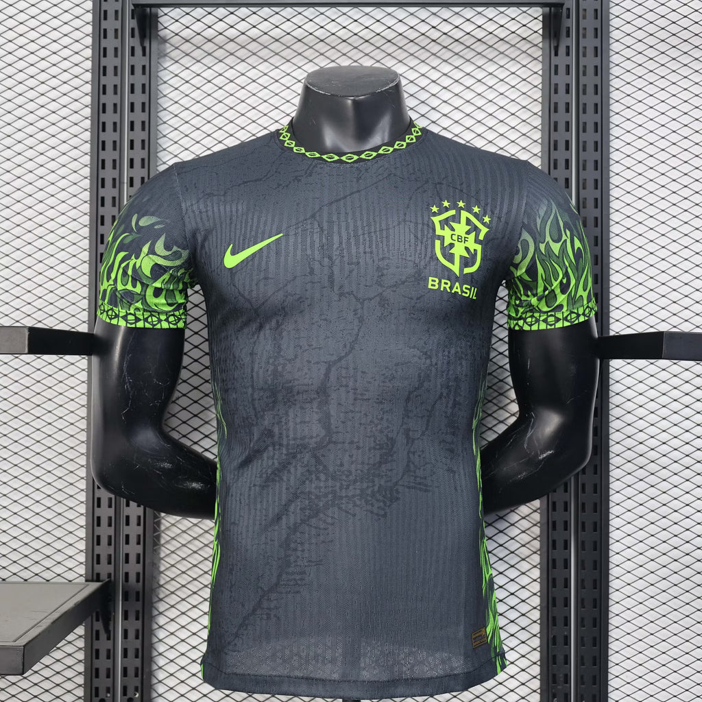 2025 Player Version Brazil Special Edition Black Football Shirt – 1:1 Thai Quality