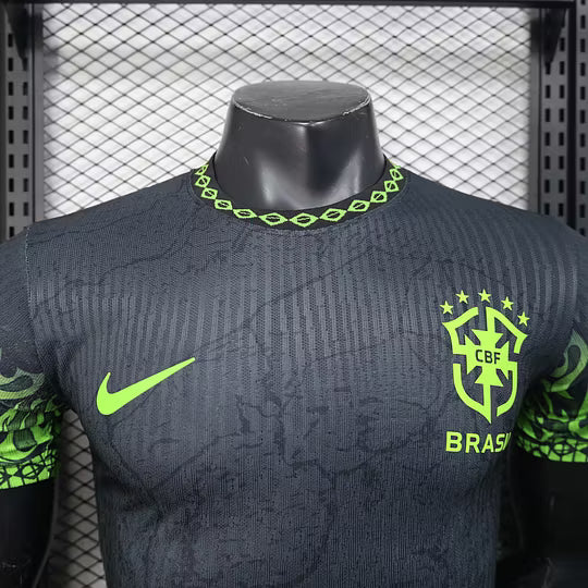 2025 Player Version Brazil Special Edition Black Football Shirt – 1:1 Thai Quality