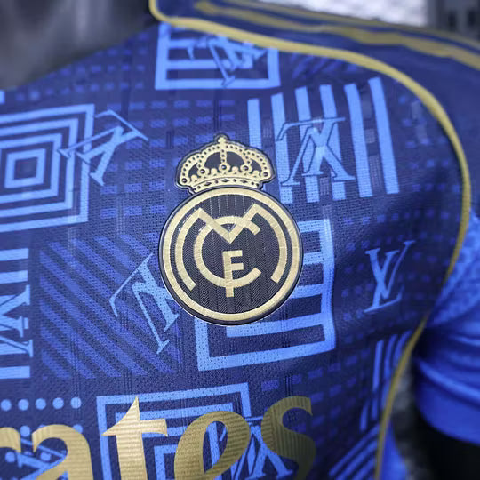 2025/2026 Player Version Real Madrid Special Edition Dark Blue Football Shirt – 1:1 Thai Quality