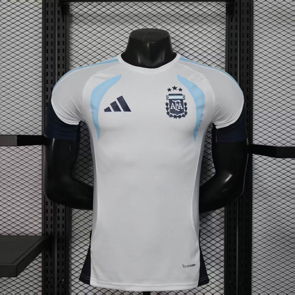 2026 Player Version Argentina National Team Training Suit White Football Shirt – 1:1 Thai Quality