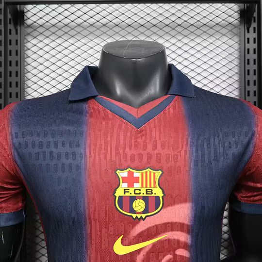 FC Barcelona x Travis Scott Joint Edition Polo Football Shirt 2025/2026 – Player Version (1:1 Thai Quality)