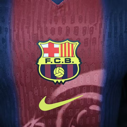 FC Barcelona x Travis Scott Joint Edition Polo Football Shirt 2025/2026 – Player Version (1:1 Thai Quality)