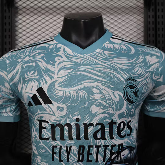 2025/2026 Player Version Real Madrid Special Edition Blue Football Shirt – 1:1 Thai Quality