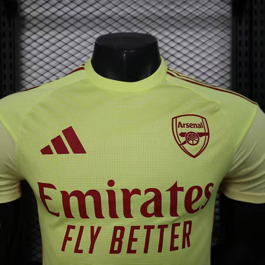 2025/2026 Player Version Arsenal Goalkeeper Yellow Football Shirt – 1:1 Thai Quality